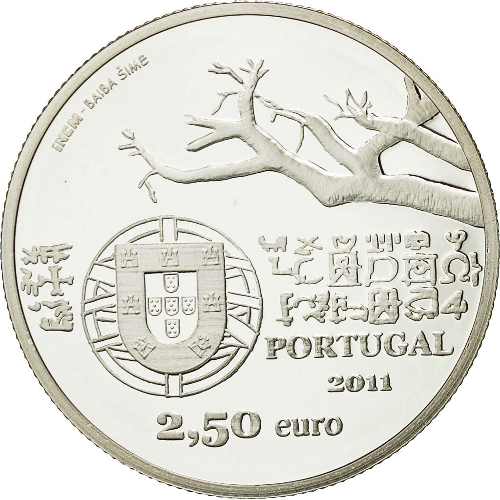 Portugal, 2-1/2 Euro, 2011, FDC, Zilver, KM:806a