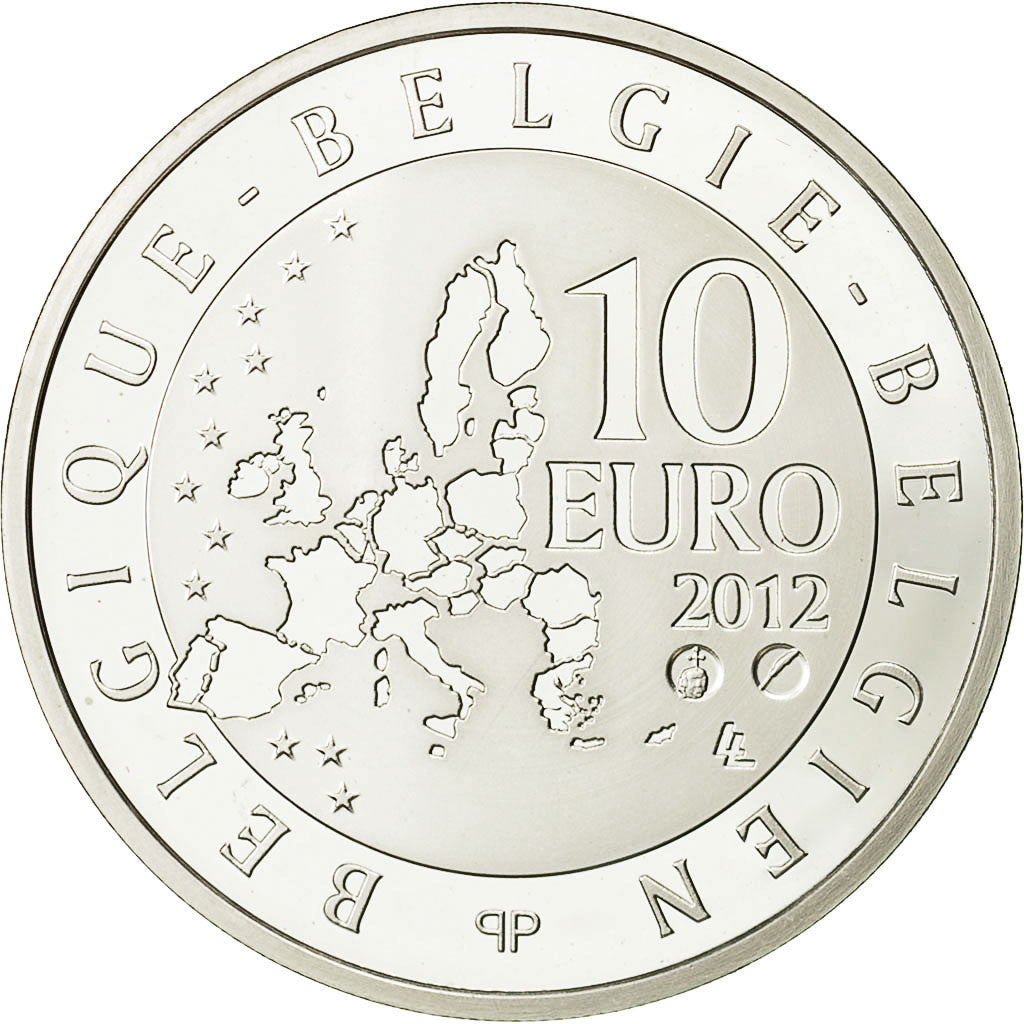 België, 10 Euro, 2012, FDC, Zilver