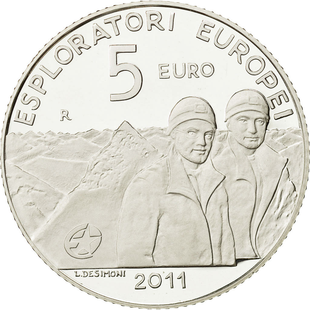 San Marino, 5 Euro, 2011, FDC, Argento, KM:501