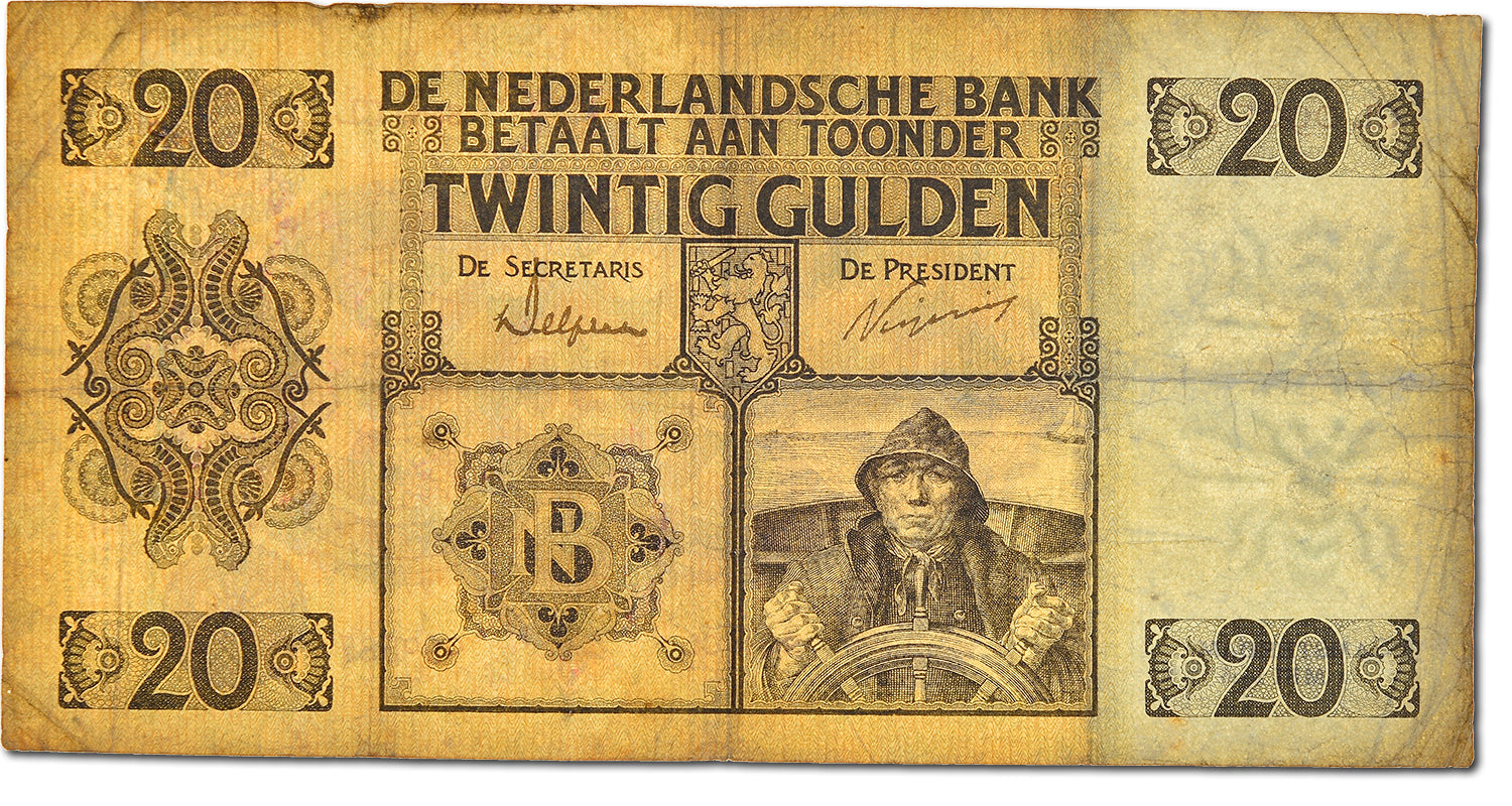 Biljet, Nederland, 20 Gulden, 1926, TB