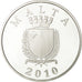 Malta, 10 Euro, 2010, FDC, Argento, KM:140