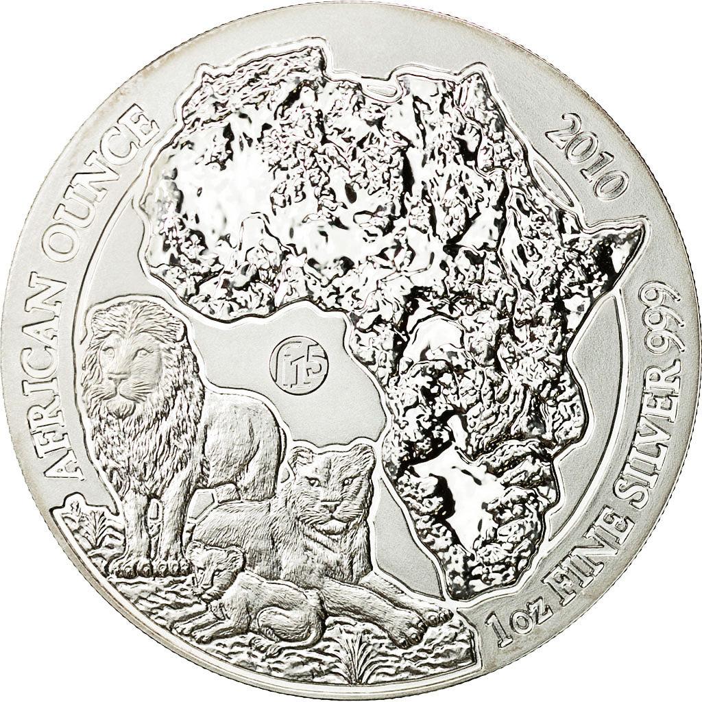 Ruanda, 50 Francs, 2010, FDC, Plata