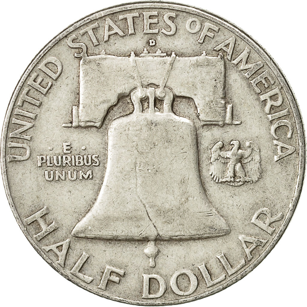 Münze, Vereinigte Staaten, Franklin Half Dollar, Half Dollar, 1958, U.S. Mint