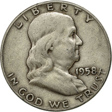 Moneta, Stati Uniti, Franklin Half Dollar, Half Dollar, 1958, U.S. Mint, Denver