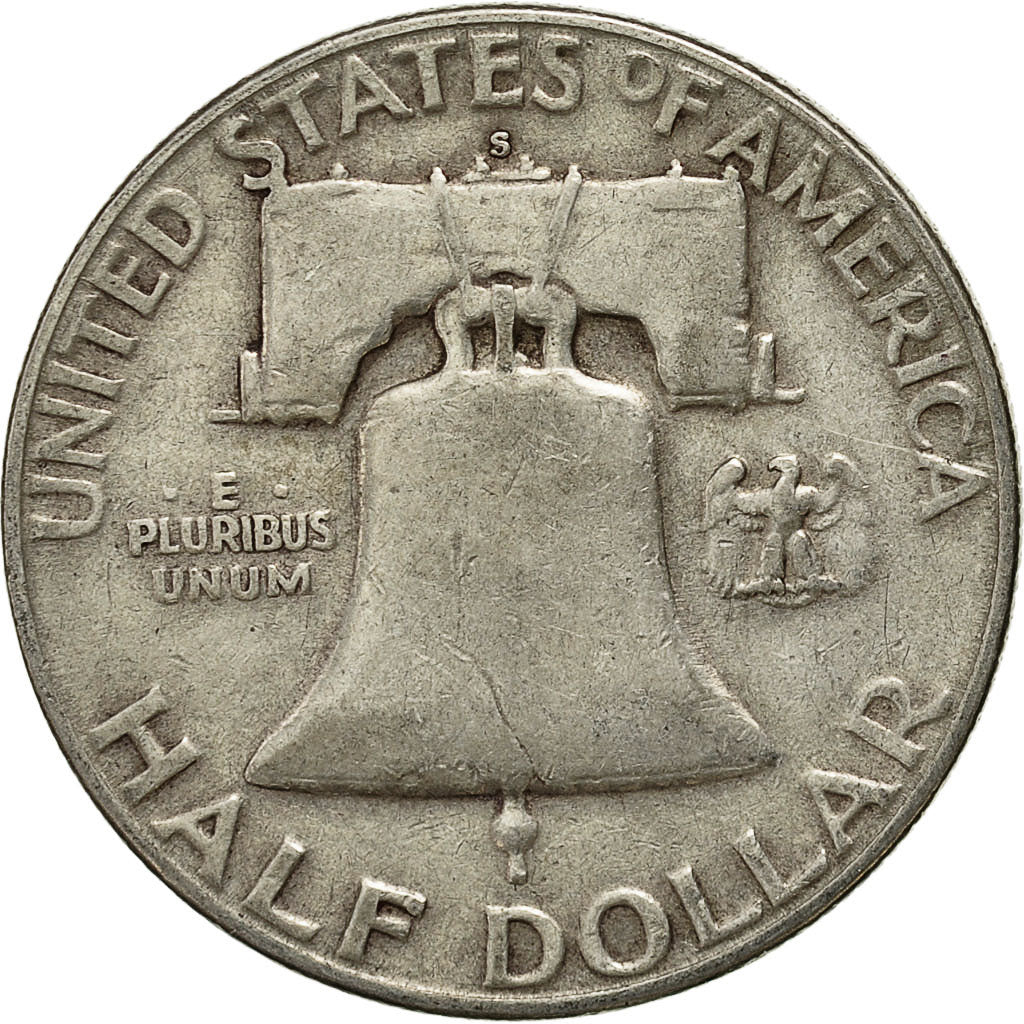 Moneta, Stati Uniti, Franklin Half Dollar, Half Dollar, 1954, U.S. Mint, San
