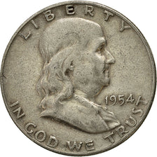 Moneta, Stati Uniti, Franklin Half Dollar, Half Dollar, 1954, U.S. Mint, Denver