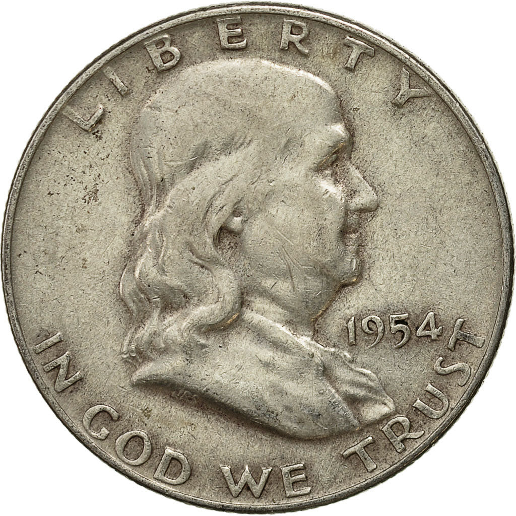 Moneta, Stati Uniti, Franklin Half Dollar, Half Dollar, 1954, U.S. Mint, Denver