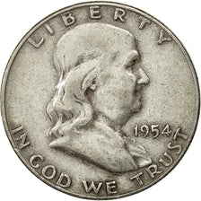 Moneta, Stati Uniti, Franklin Half Dollar, Half Dollar, 1954, U.S. Mint, Denver