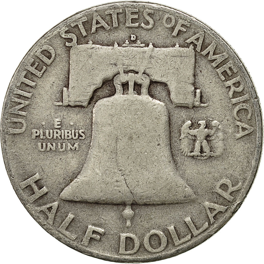 Münze, Vereinigte Staaten, Franklin Half Dollar, Half Dollar, 1953, U.S. Mint