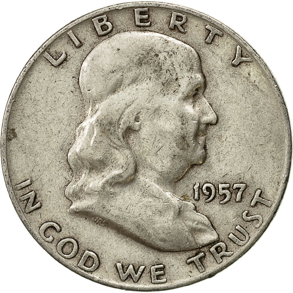 Moneta, Stati Uniti, Franklin Half Dollar, Half Dollar, 1957, U.S. Mint, Denver