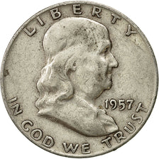 Moneta, Stati Uniti, Franklin Half Dollar, Half Dollar, 1957, U.S. Mint, Denver