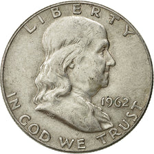 Münze, Vereinigte Staaten, Franklin Half Dollar, Half Dollar, 1962, U.S. Mint