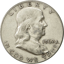 Münze, Vereinigte Staaten, Franklin Half Dollar, Half Dollar, 1962, U.S. Mint