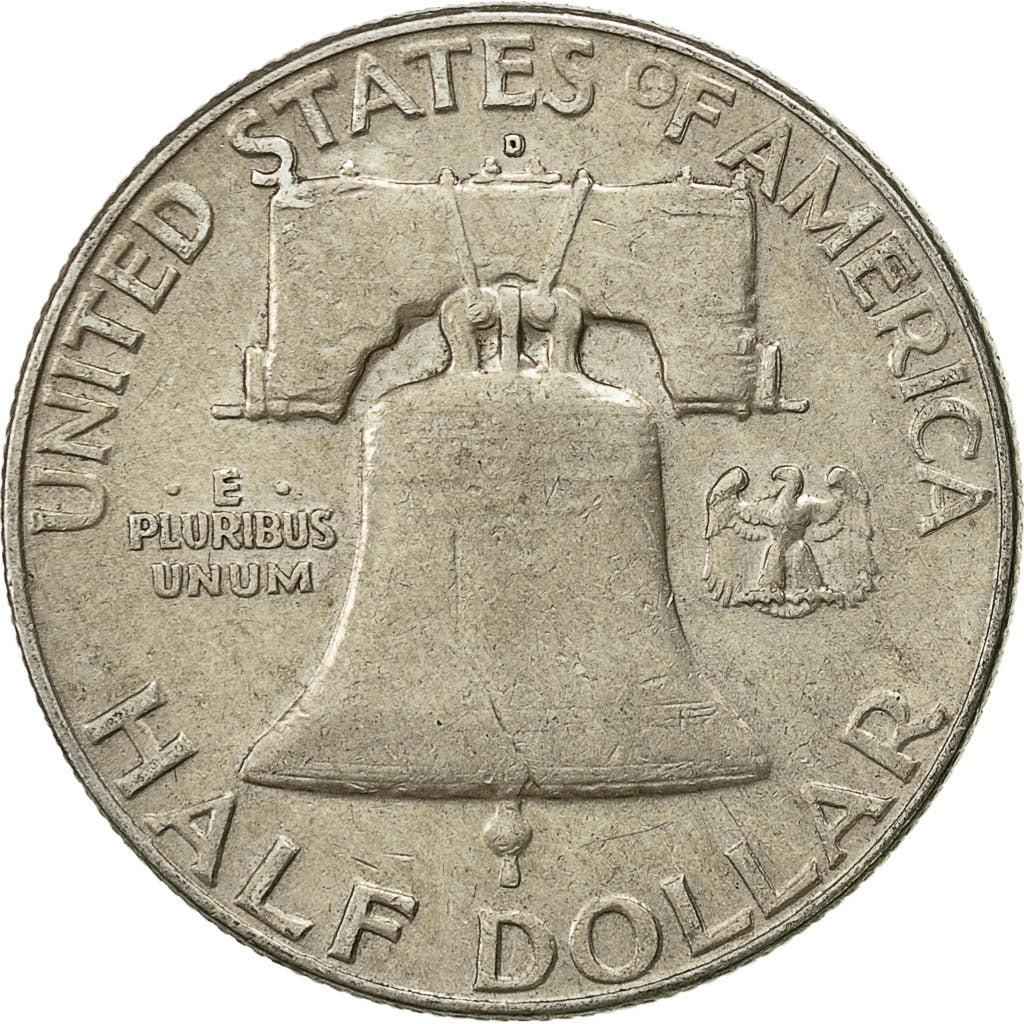 Münze, Vereinigte Staaten, Franklin Half Dollar, Half Dollar, 1962, U.S. Mint