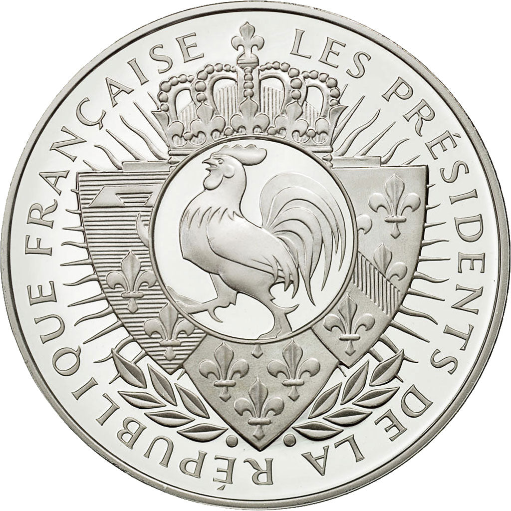 Frankreich, Medal, Valéry Giscard d'Estaing, STGL, Copper Plated Silver