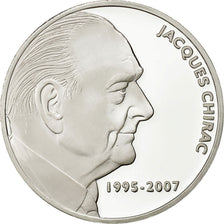 Francia, Medal, Jacques Chirac, FDC, Copper Plated Silver