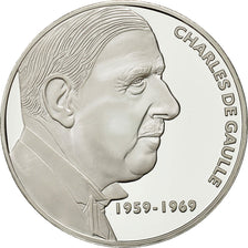 Francia, Medal, Charles De Gaulle, FDC, Copper Plated Silver