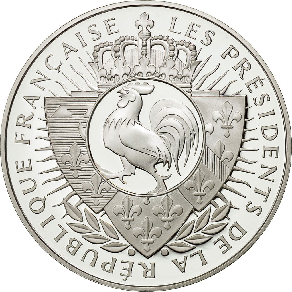Francia, Medal, Charles De Gaulle, FDC, Copper Plated Silver