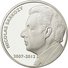Francia, Medal, Nicolas Sarkozy, FDC, Copper Plated Silver