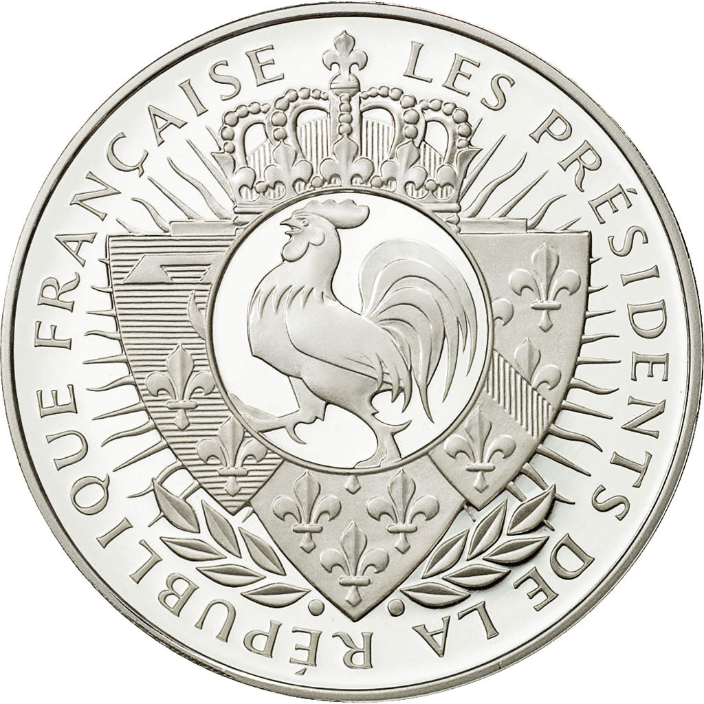 Francia, Medal, Nicolas Sarkozy, FDC, Copper Plated Silver