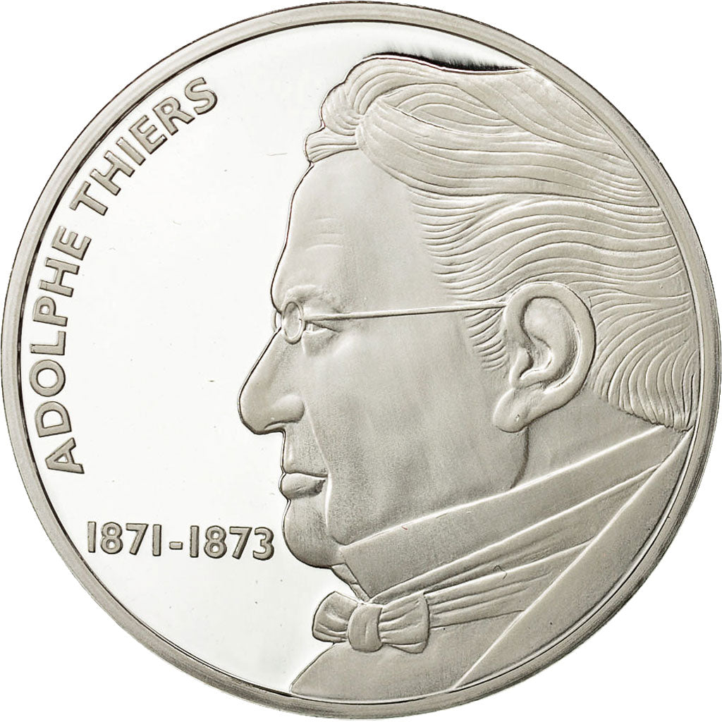 Francia, Medal, Adolphe Thiers, FDC, Copper Plated Silver