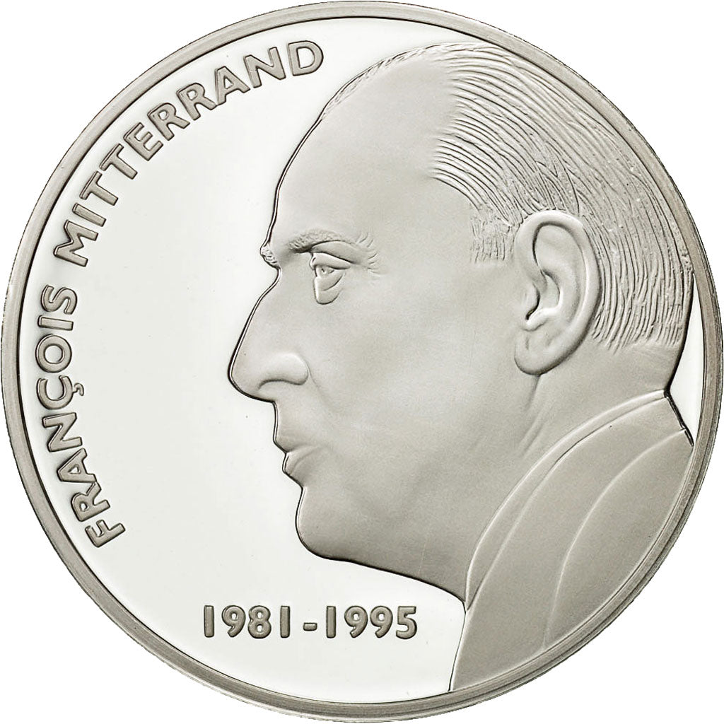 Frankreich, Medal, François Mitterrand, STGL, Copper Plated Silver