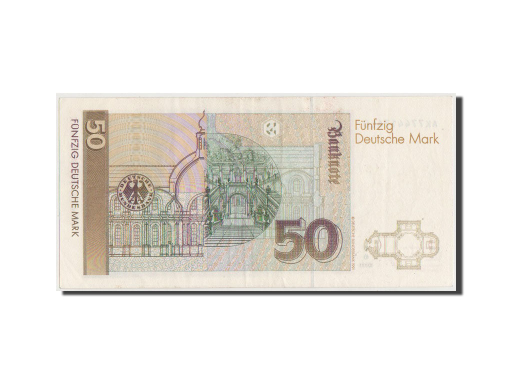 GERMANIA - REPUBBLICA FEDERALE, 50 Deutsche Mark, 1989, BB+