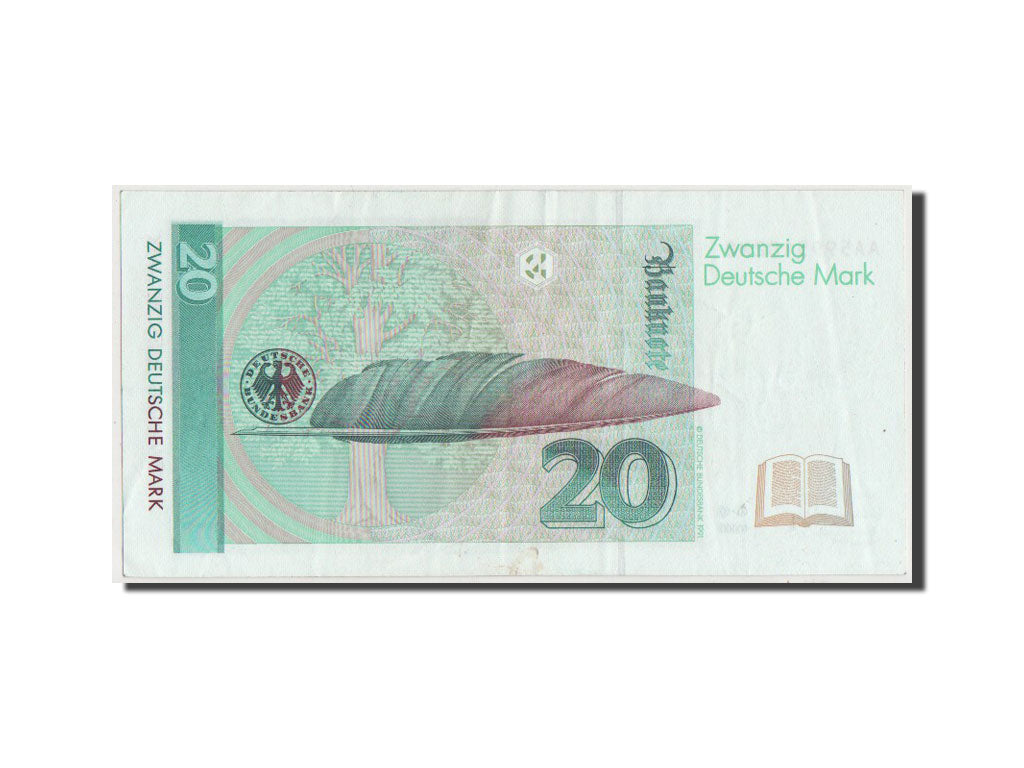 Germany - Federal Republic, 20 Deutsche Mark, 1991, KM #39a, EF(40-45),...