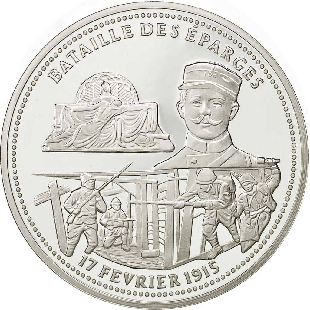 Frankreich, Medal, Bataille des éparges, STGL, Copper Plated Silver