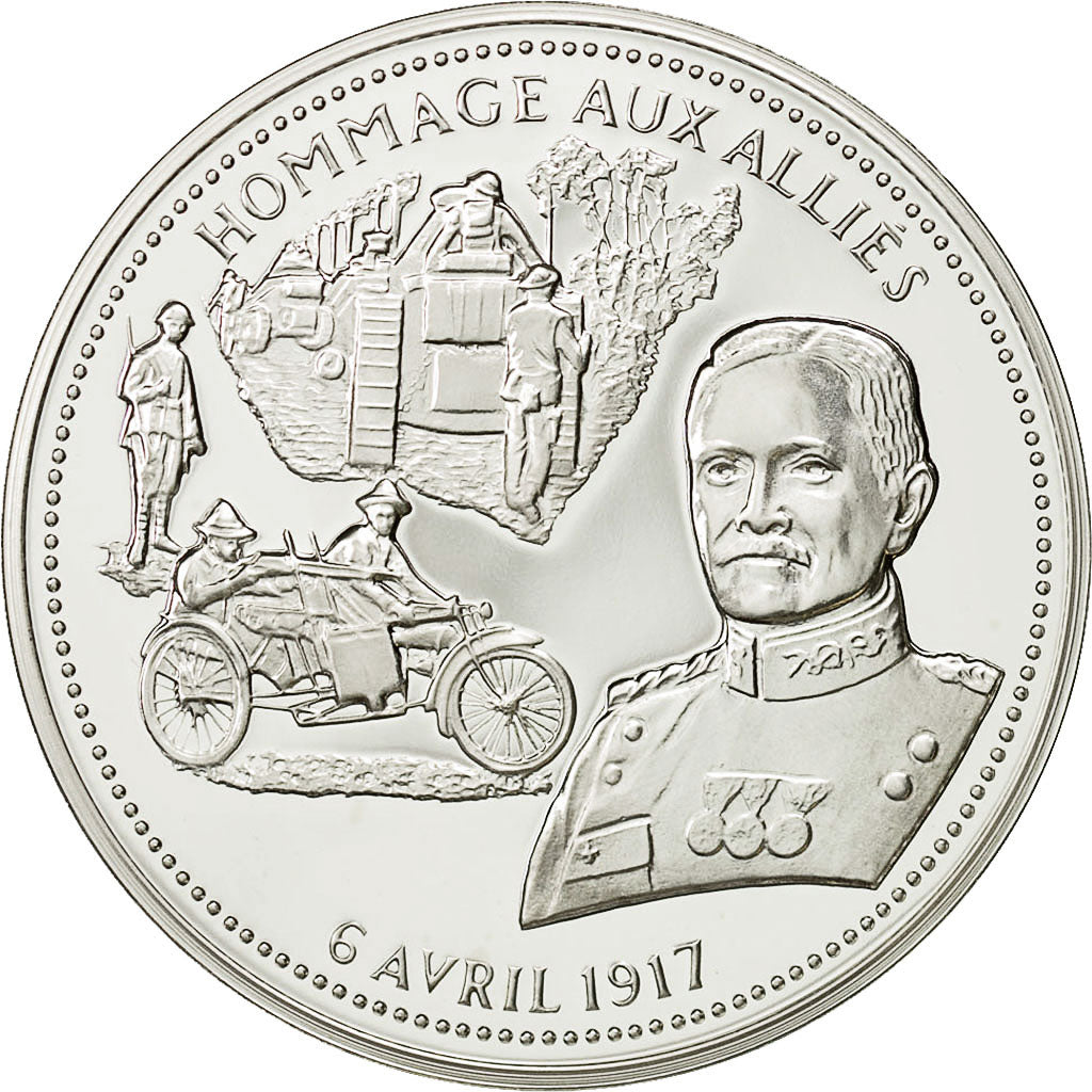 Frankreich, Medaille, Hommage aux alliés, STGL, Silber