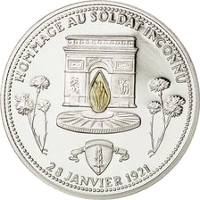 France, Médaille, Hommage au soldat inconnu, FDC, Argent