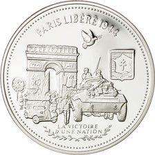 Francia, Medal, Paris Libéré 1944, FDC, Copper Plated Silver