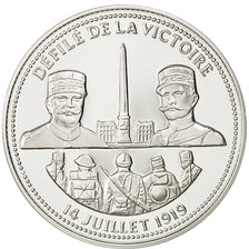 France, Medal, Défilé de la Victoire, FDC, Cuivre plaqué Argent
