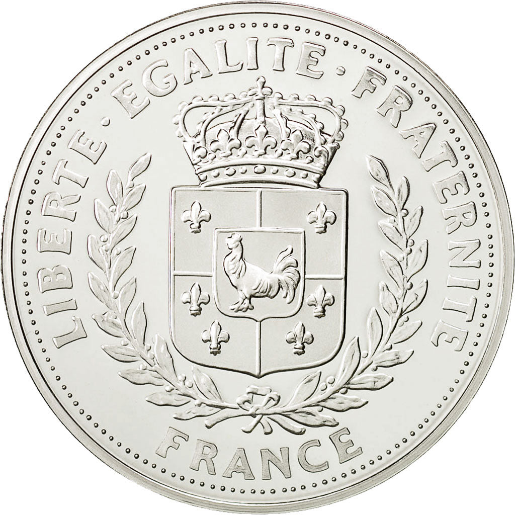 France, Medal, Reconstruction de la France, MS(65-70), Copper Plated Silver