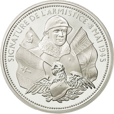 Francia, Medal, Armistice - 8 Mai 1945, FDC, Copper Plated Silver