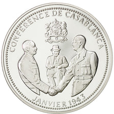 Francia, Medal, Conférence de Casablanca, FDC, Copper Plated Silver