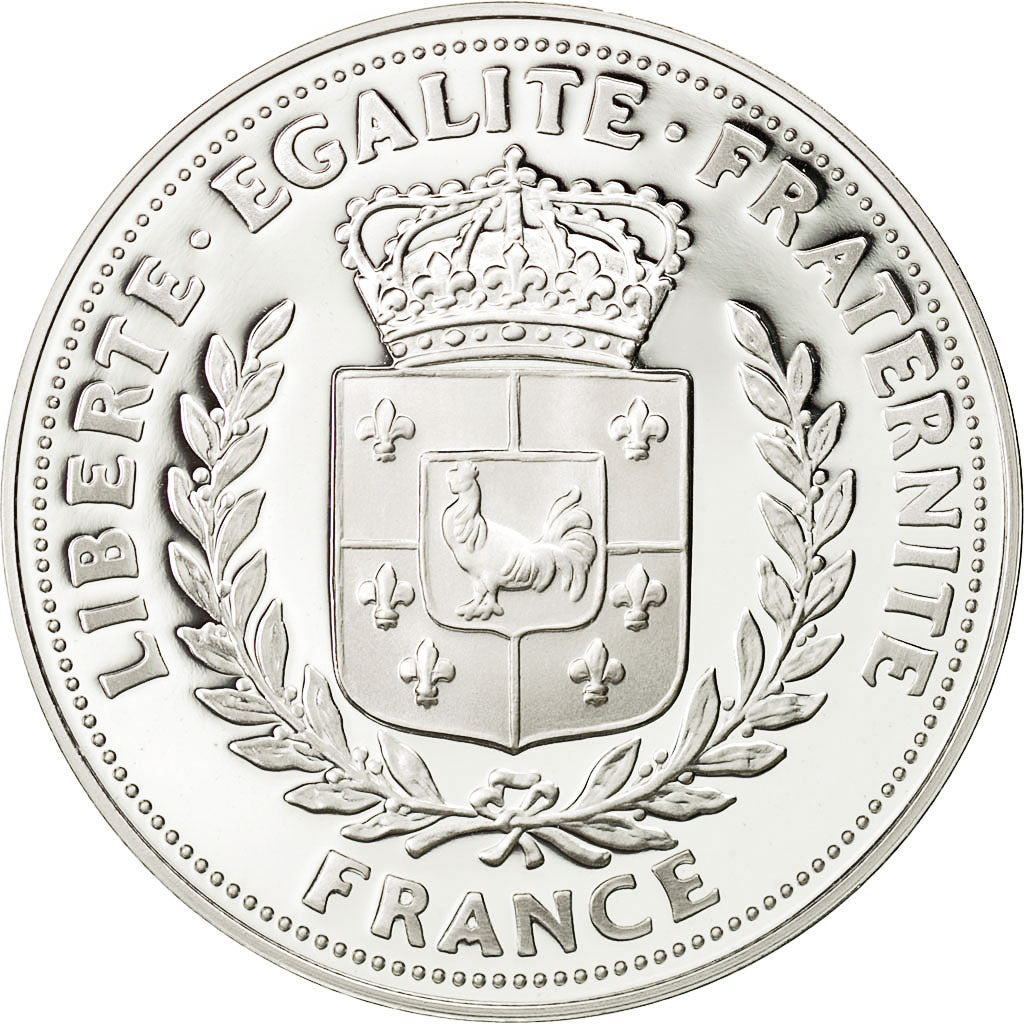 Francia, medaglia, Nouveau Franc De Gaulle, FDC, Argento