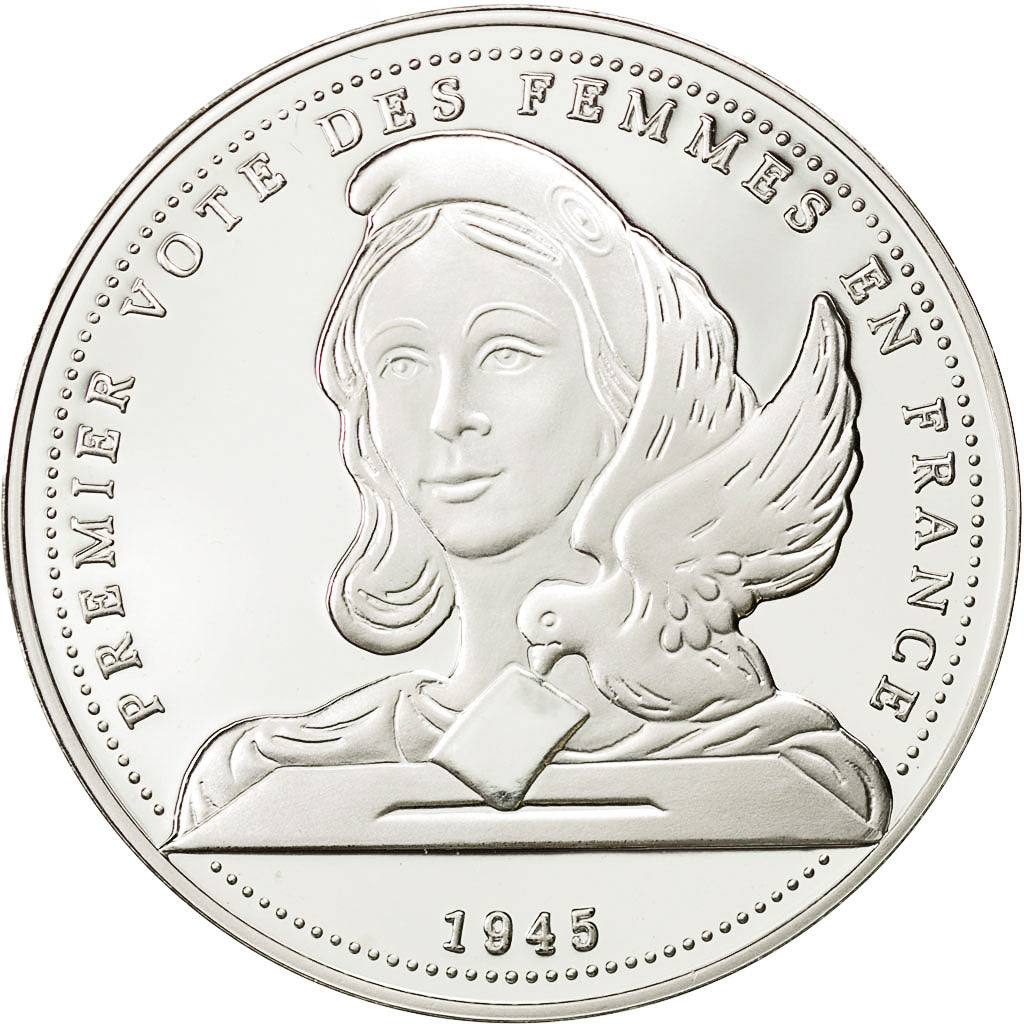 Frankreich, Medal, Premier Vote des Femmes, STGL, Copper Plated Silver