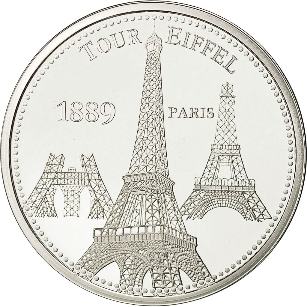 Francia, Medal, La Tour Eiffel, FDC, Plata