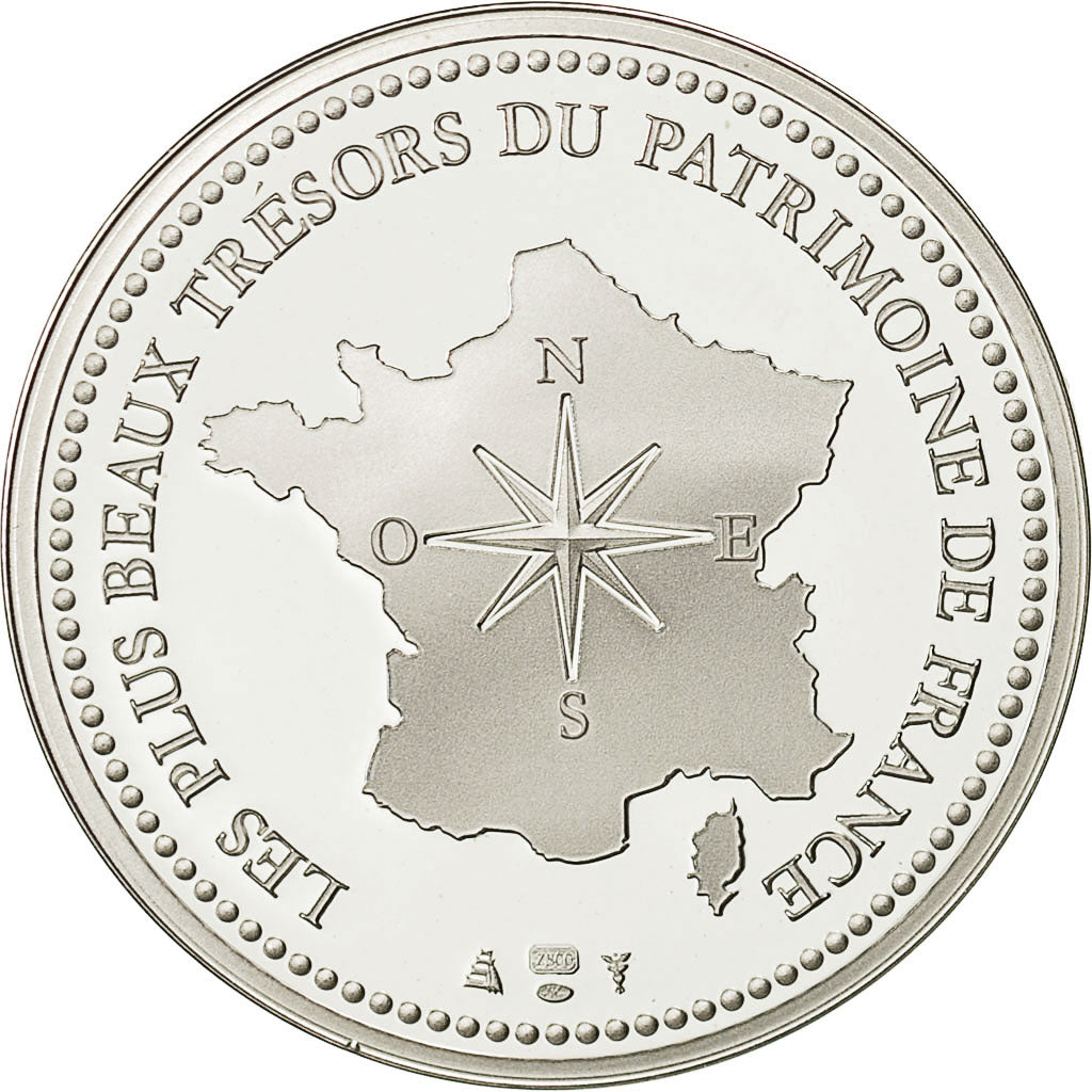 Francia, Medal, Le Château de Versailles, FDC, Argento
