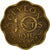 Coin, Ceylon, George VI, 10 Cents, 1944, EF(40-45), Nickel-brass, KM:118