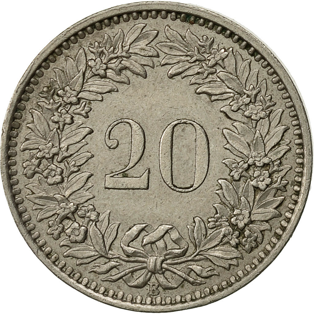 Monnaie, Suisse, 20 Rappen, 1962, Bern, TTB+, Copper-nickel, KM:29a