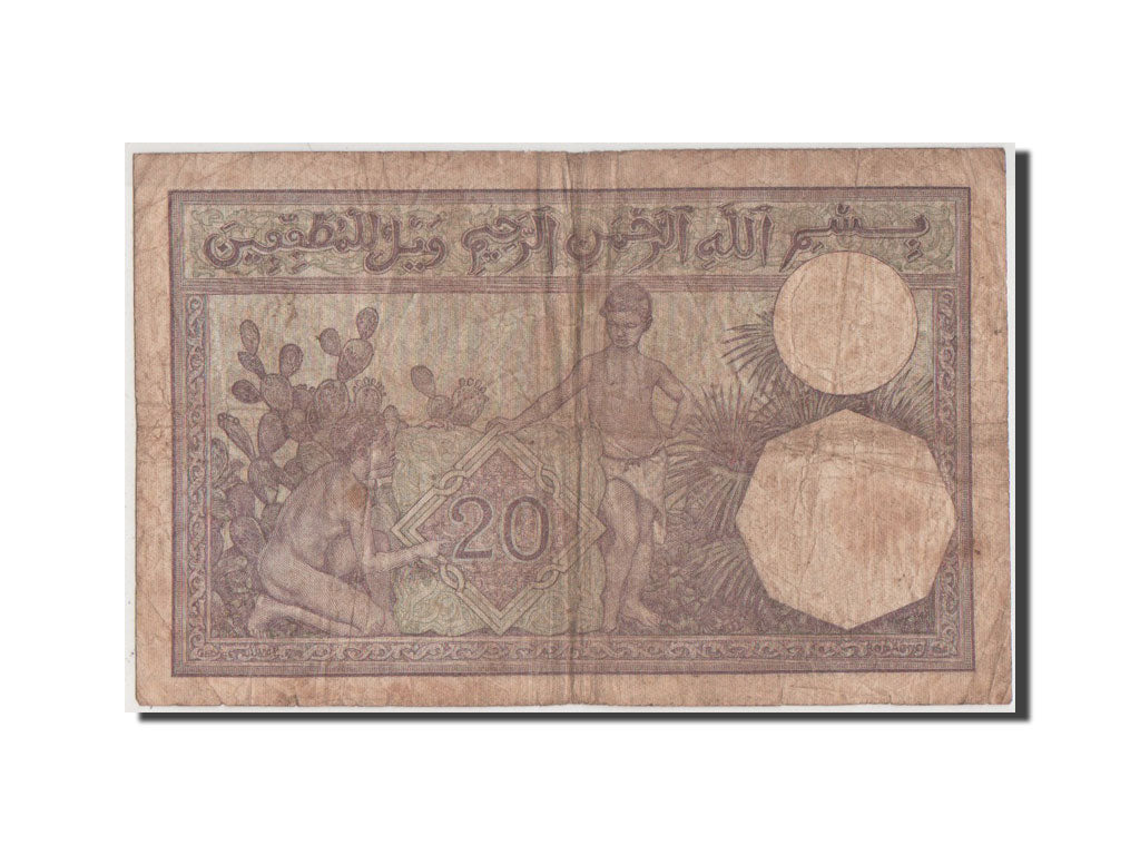 Algeria, 20 Francs, 1941, KM #92b, VF(30-35), L.3590