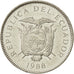 Moneda, Ecuador, 5 Sucres, Cinco, 1988, MBC+, Níquel recubierto de acero, KM:91
