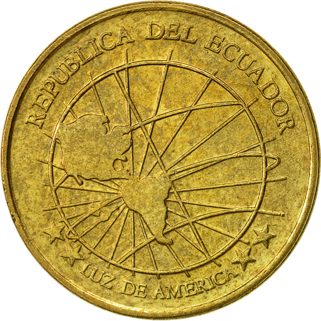 Munten, Ecuador, Centavo, Un, 2000, ZF+, Tin, KM:104