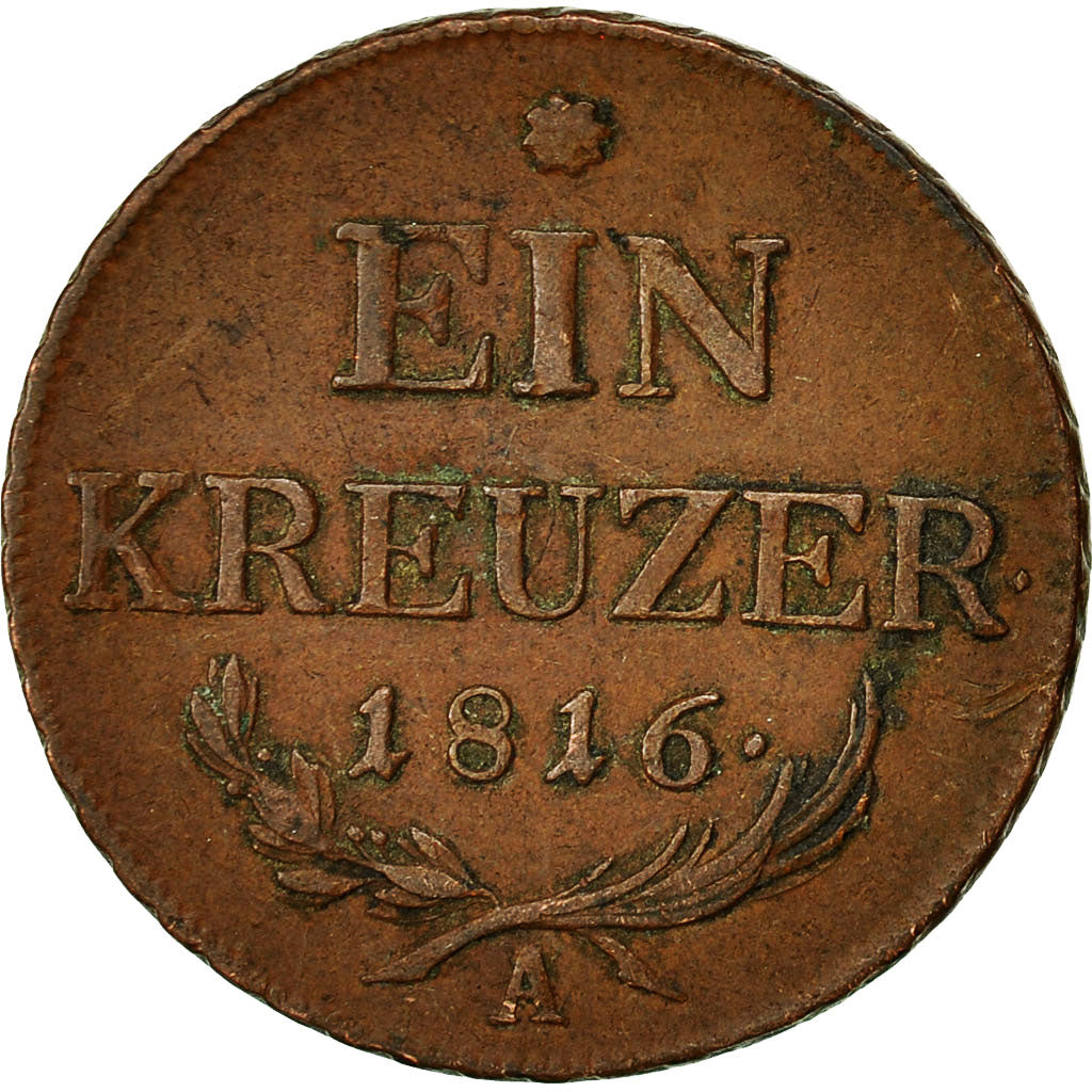 Münze, Österreich, Franz II (I), Kreuzer, 1816, S+, Kupfer, KM:2113