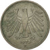 Munten, Federale Duitse Republiek, 5 Mark, 1975, Munich, ZF, Copper-Nickel Clad