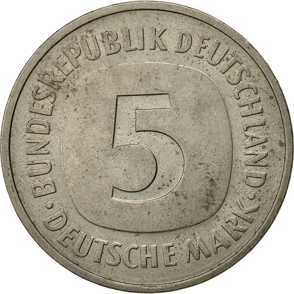 Monnaie, République fédérale allemande, 5 Mark, 1975, Munich, TTB