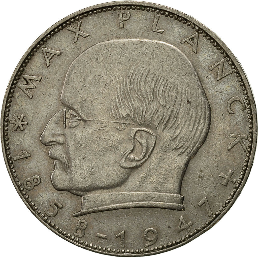 Coin, GERMANY - FEDERAL REPUBLIC, 2 Mark, 1957, Karlsruhe, EF(40-45)