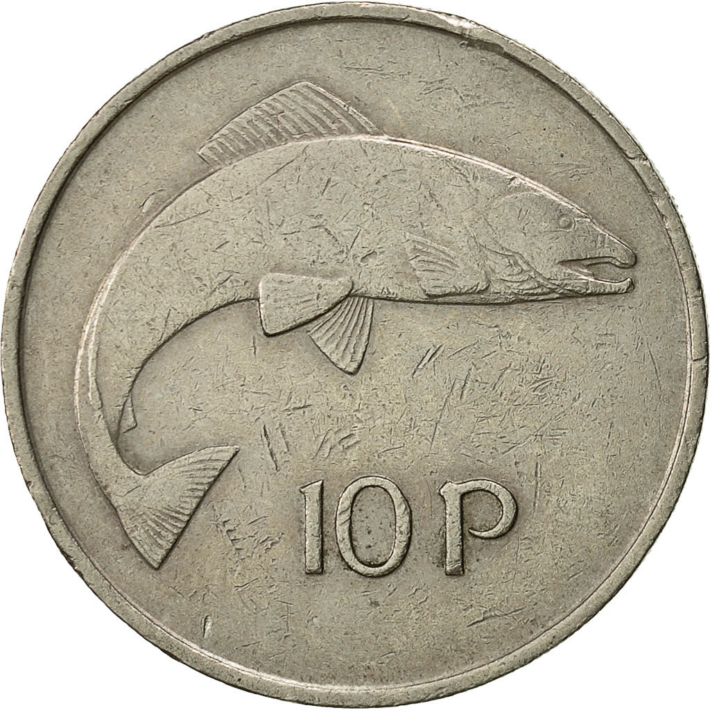 Coin, IRELAND REPUBLIC, 10 Pence, 1974, EF(40-45), Copper-nickel, KM:23